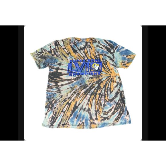 Los Angeles Rams Super Bowl LVI Champs Tie-Dye Tee - Picture 1 of 4